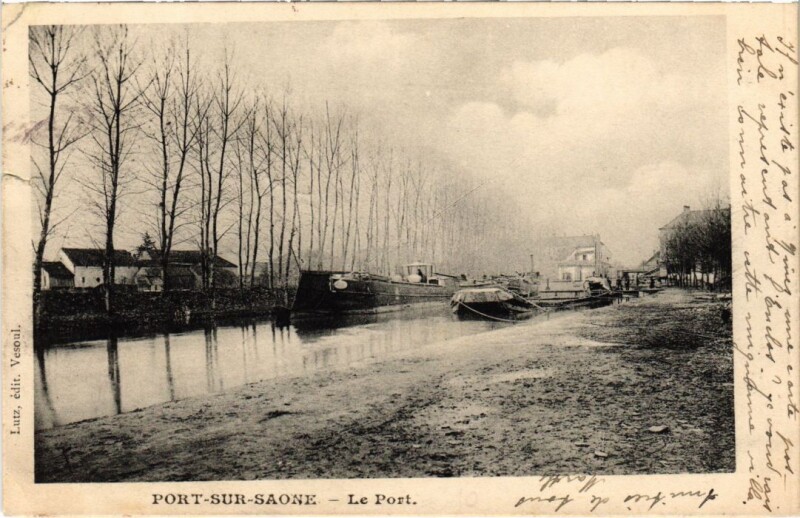 Carte postale ancienne Port-sur-Saone Le Port