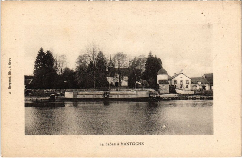 Carte postale ancienne Mantoche La Saone à Mantoche