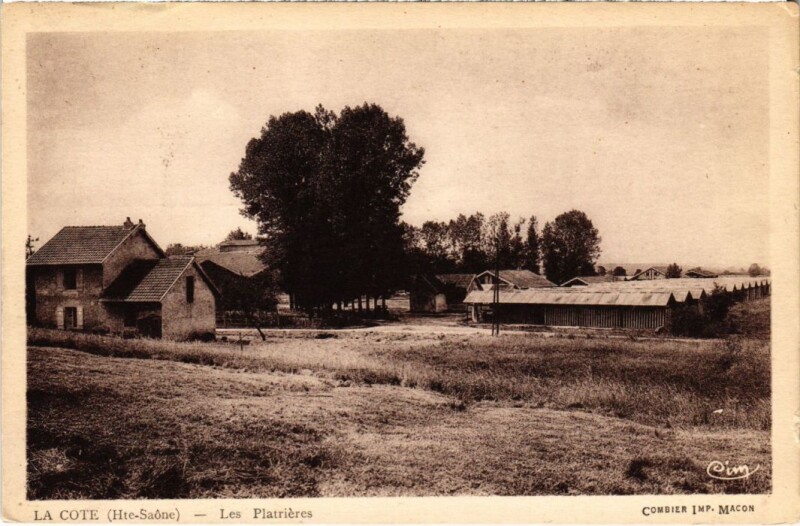 Carte postale ancienne La Cote Les Platrieres