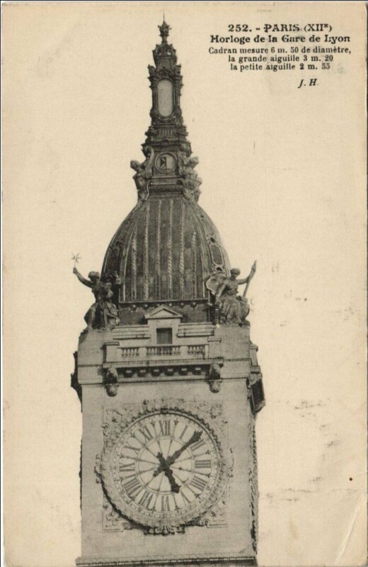 Carte postale ancienne Paris 12e Gare de Lyon
