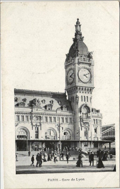 Carte postale ancienne Gare de Lyon à Paris 12e