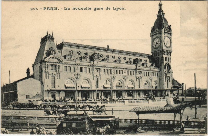 Carte postale ancienne La nouvelle gare de Lyon à Paris 12e