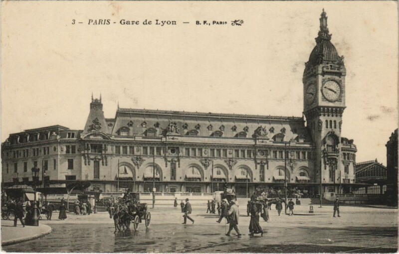 Carte postale ancienne Gare de Lyon à Paris 12e