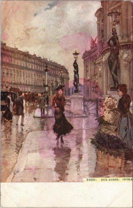 Carte postale ancienne Paris 9e L'Opéra