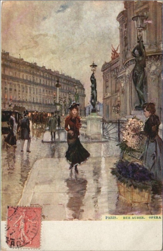 Carte postale ancienne Paris 9e L'Opéra