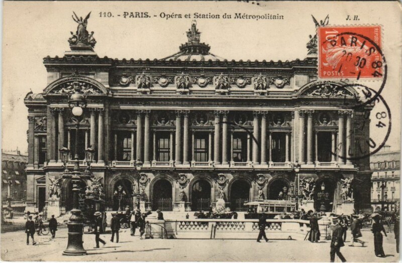 Carte postale ancienne Paris 9e L'Opéra