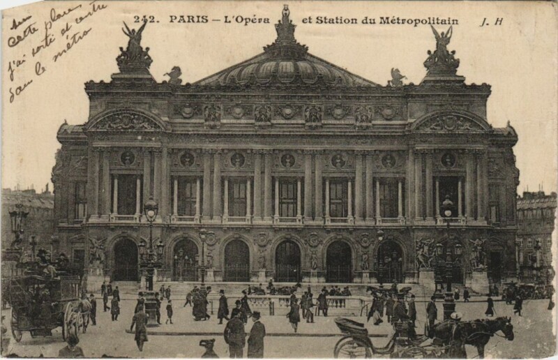 Carte postale ancienne Paris 9e L'Opéra