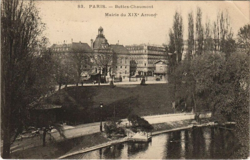 Carte postale ancienne Paris 19e Le Mairie