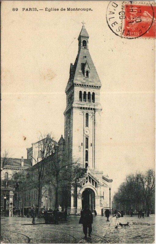 Carte postale ancienne Eglise Saint-Pierre-de-Montrouge à Paris 14e