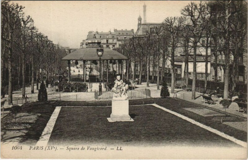 Carte postale ancienne Square de Vaugirard à Paris 15e
