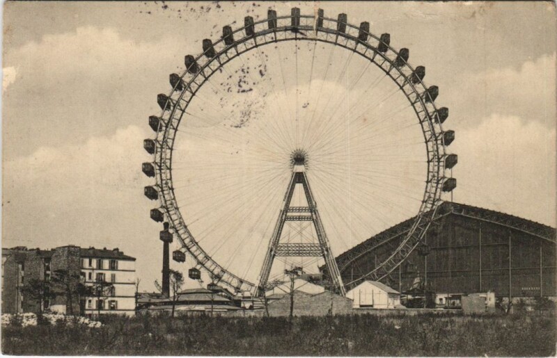 Carte postale ancienne La Grande Roue à Paris 15e
