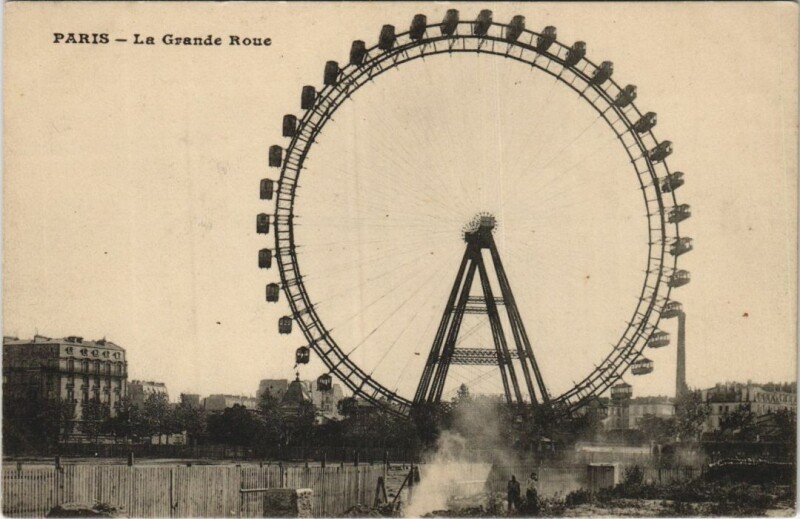 Carte postale ancienne La Grande Roue à Paris 15e