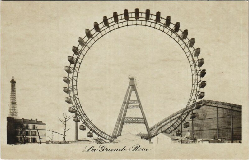 Carte postale ancienne La Grande Roue à Paris 15e