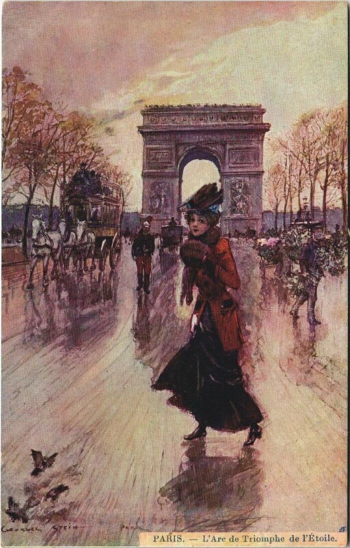 Carte postale ancienne Paris 17e Arc de Triomphe de l'Etoile