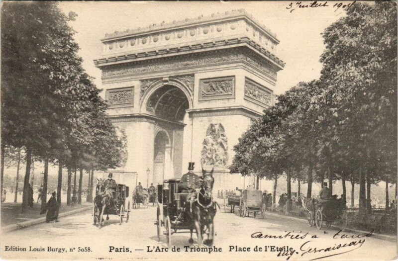 Carte postale ancienne Paris 17e Arc de Triomphe de l'Etoile