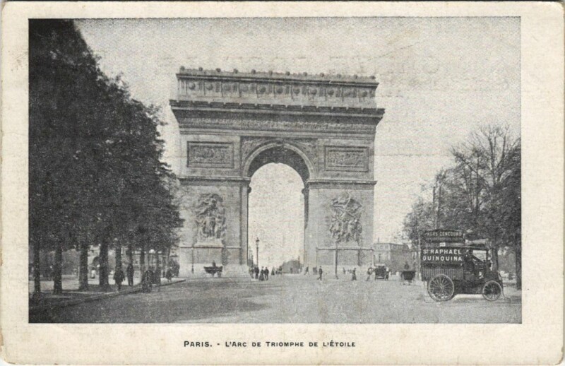 Carte postale ancienne Paris 17e Arc de Triomphe de l'Etoile