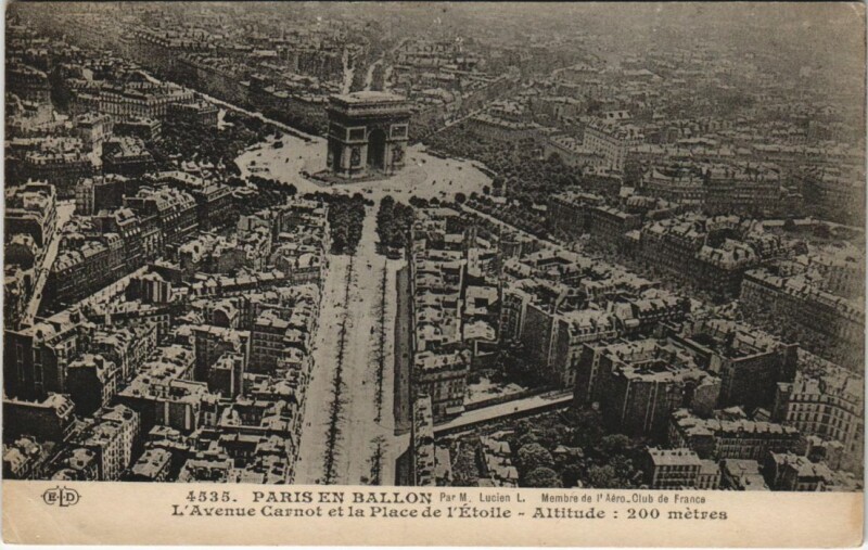 Carte postale ancienne Paris 17e Arc de Triomphe de l'Etoile