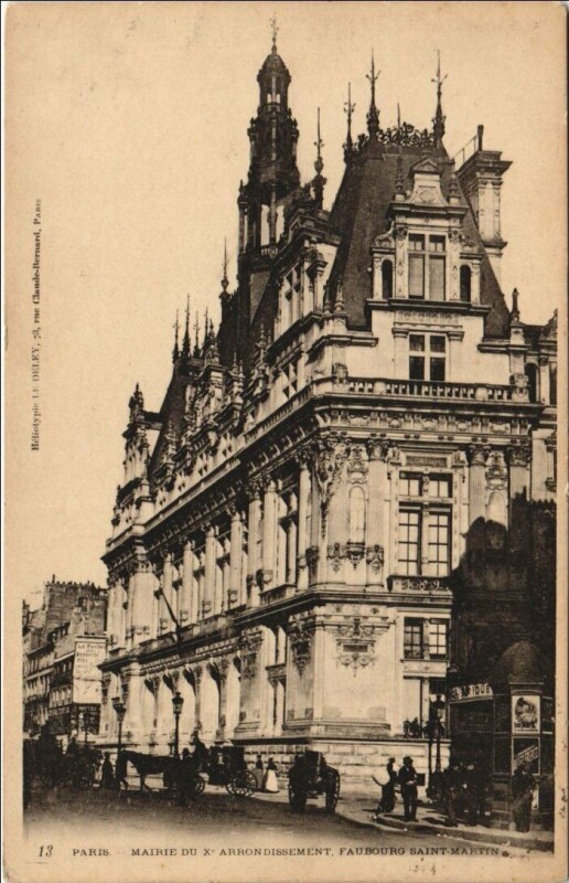 Carte postale ancienne Paris 10e Le Mairie