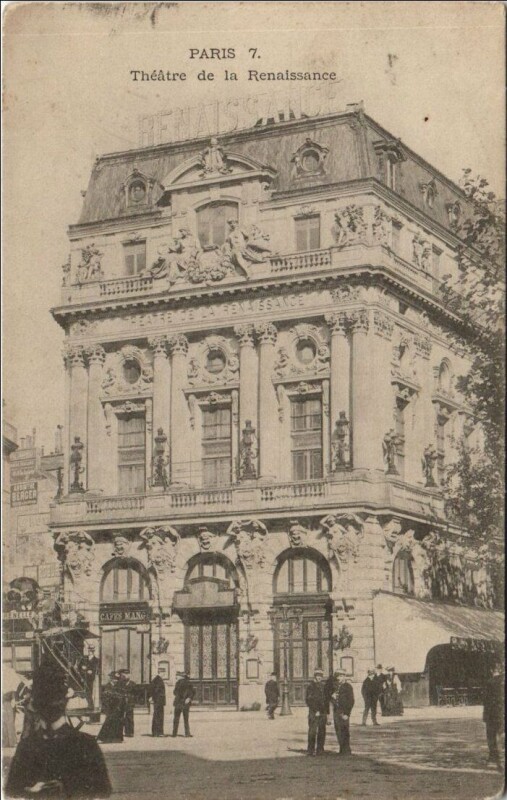 Carte postale ancienne Paris 10e Théatre de la Renaissance