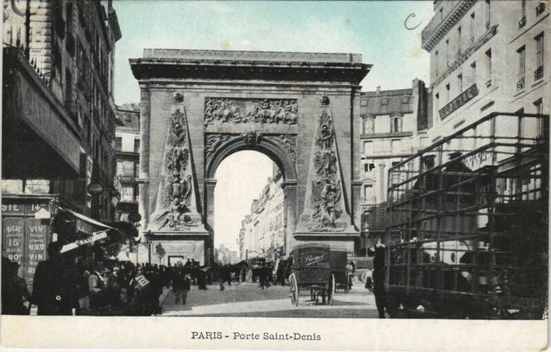 Carte postale ancienne Paris 10e Porte Saint-Denis