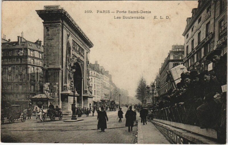 Carte postale ancienne Paris 10e Porte Saint-Denis