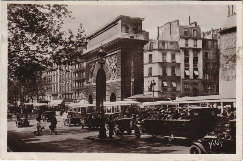 Carte postale ancienne Paris 10e Porte Saint-Martin