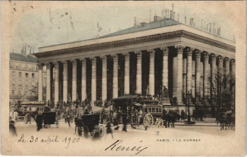 Carte postale ancienne Paris 2e la Bourse