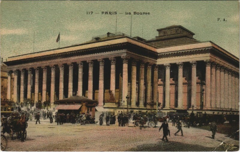 Carte postale ancienne Paris 2e la Bourse