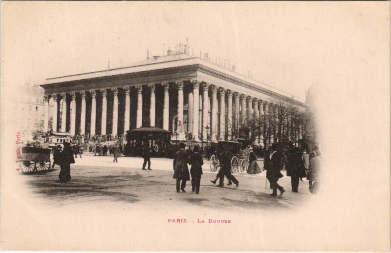 Carte postale ancienne Paris 2e la Bourse