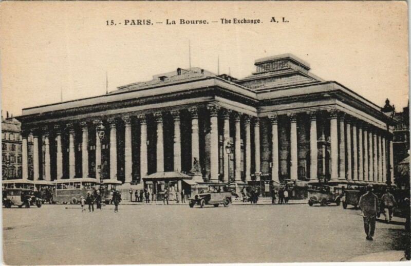 Carte postale ancienne Paris 2e la Bourse