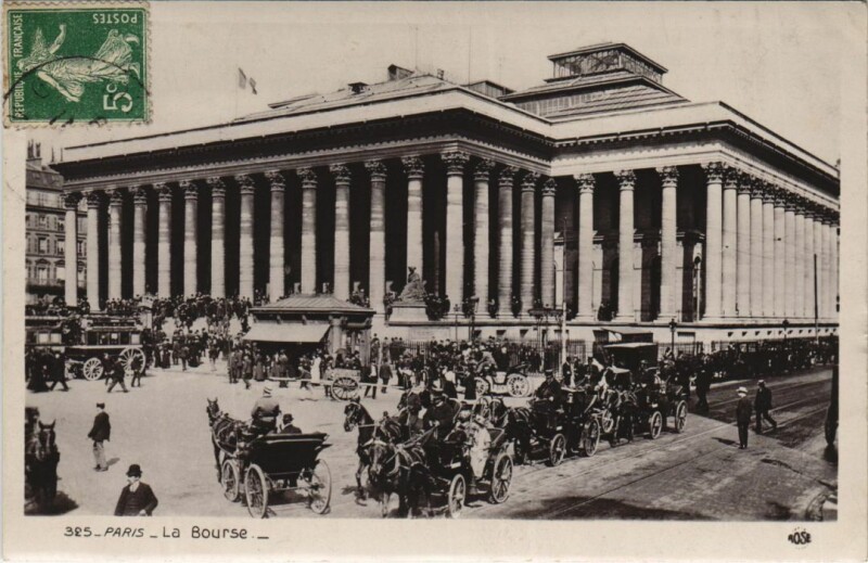 Carte postale ancienne Paris 2e la Bourse