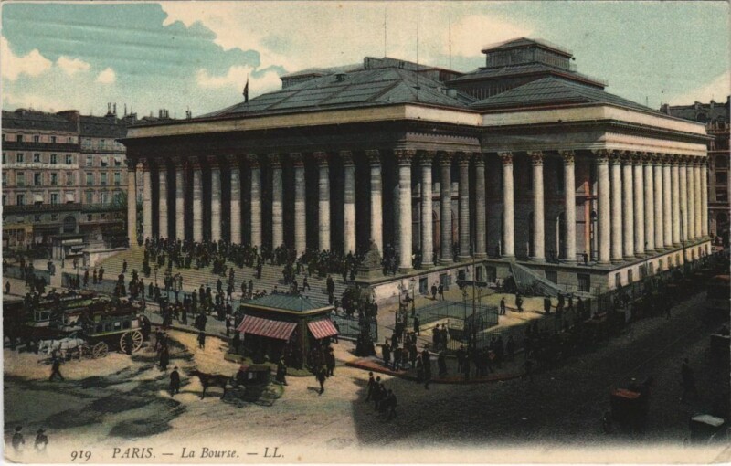 Carte postale ancienne Paris 2e la Bourse