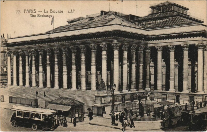 Carte postale ancienne Paris 2e la Bourse