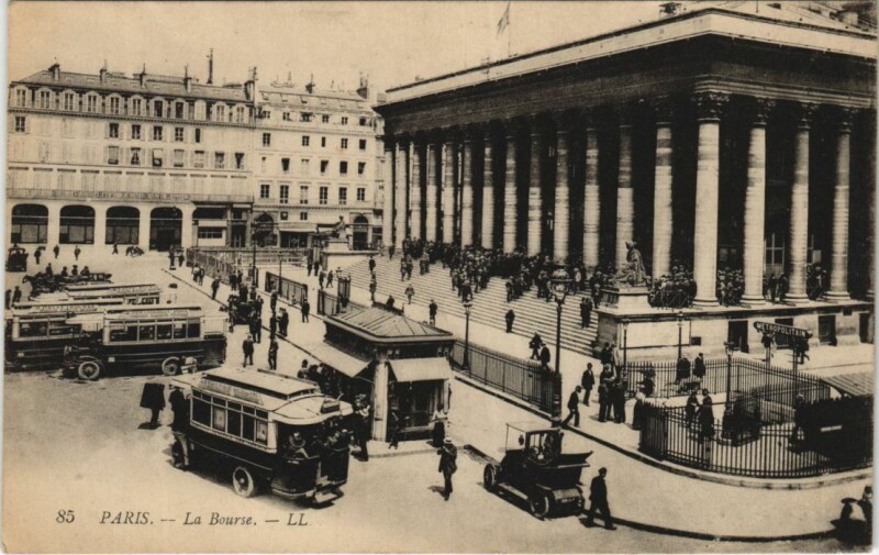 Carte postale ancienne Paris 2e la Bourse