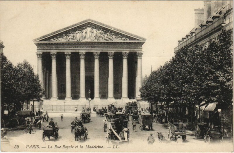 Carte postale ancienne Paris 2e la Madeleine