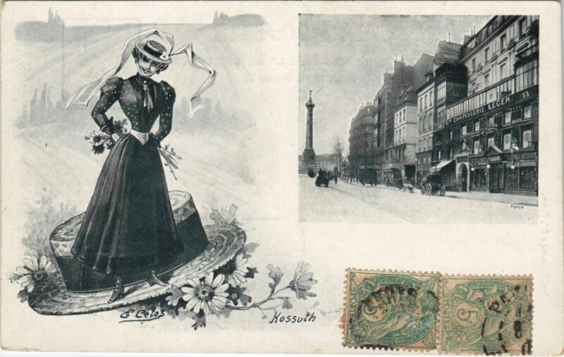 Carte postale ancienne Paris 2e Kossuth