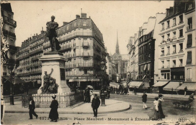 Carte postale ancienne Paris 5e Place Maubert