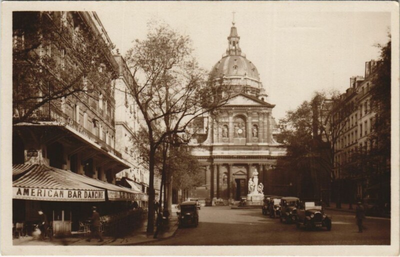 Carte postale ancienne Paris 5e Eglise de la Sorbonne