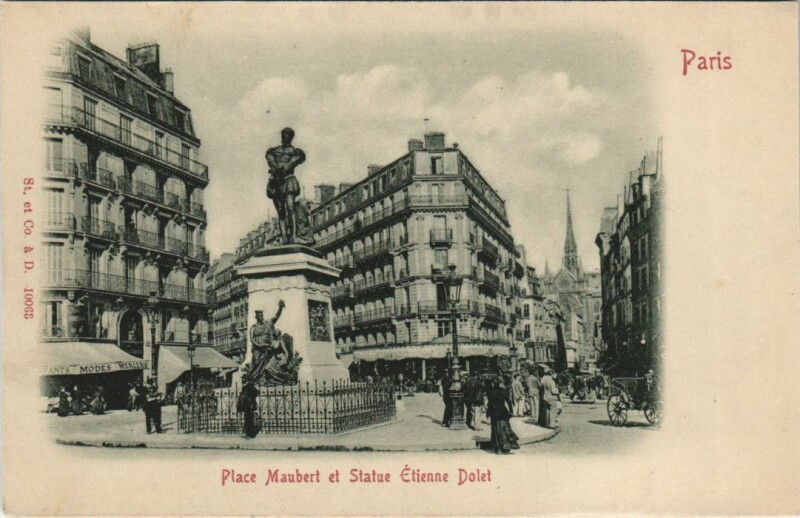 Carte postale ancienne Paris 5e Place Maubert