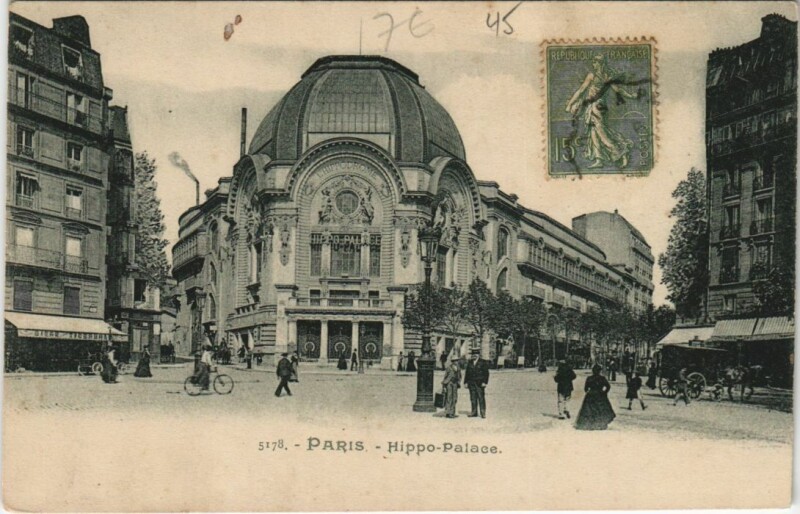 Carte postale ancienne Hippo-Palace à Paris 9e