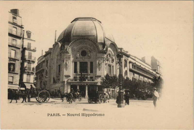 Carte postale ancienne Nouvel Hippodrome à Paris 18e