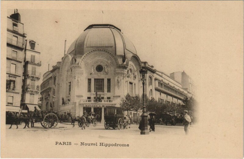 Carte postale ancienne Nouvel Hippodrome à Paris 18e
