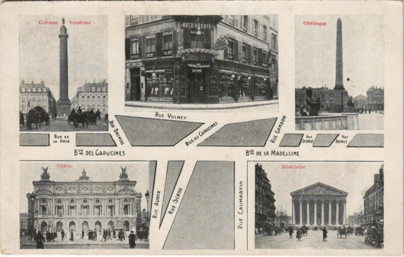 Carte postale ancienne Paris 8e Rue Volney