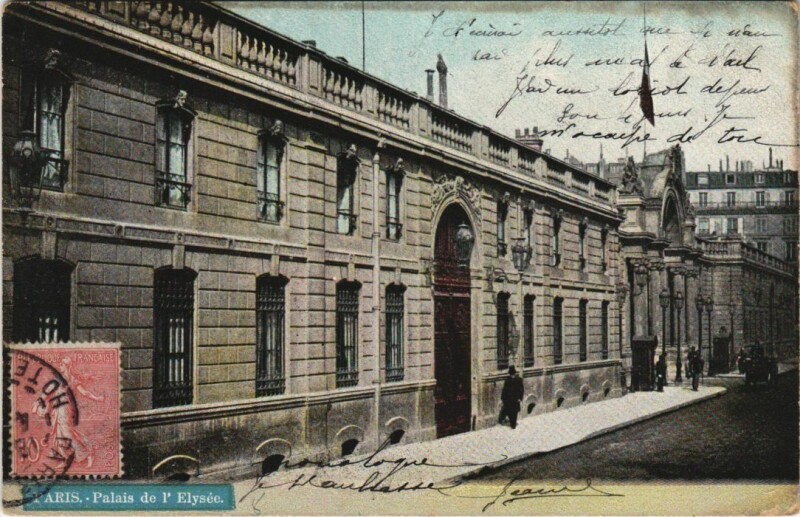Carte postale ancienne Paris 8e Palais de l'Elysée