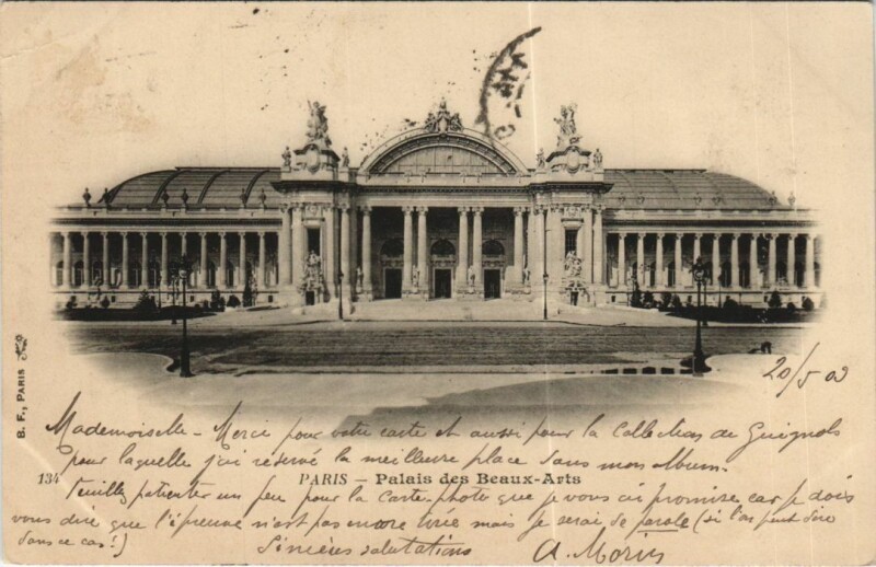 Carte postale ancienne Paris 8e Palais des Beaux-Arts