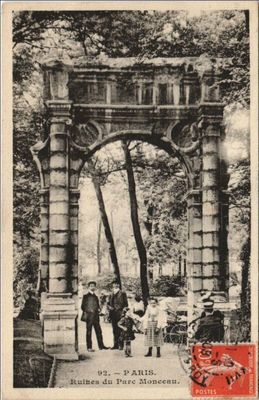 Carte postale ancienne Paris 8e Parc Monceau