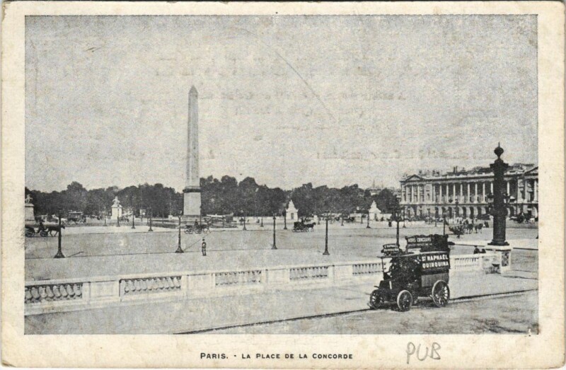 Carte postale ancienne Paris 8e Place de la Concorde