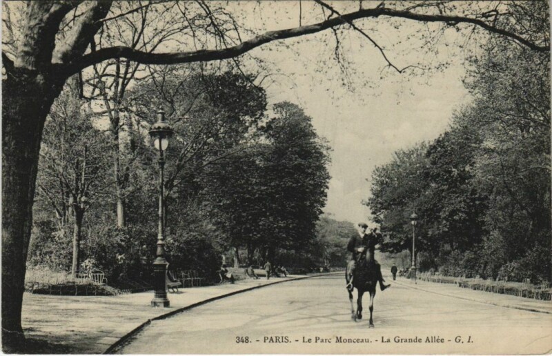 Carte postale ancienne Paris 8e Parc Monceau