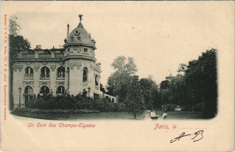 Carte postale ancienne Paris 8e Champs-Elysées