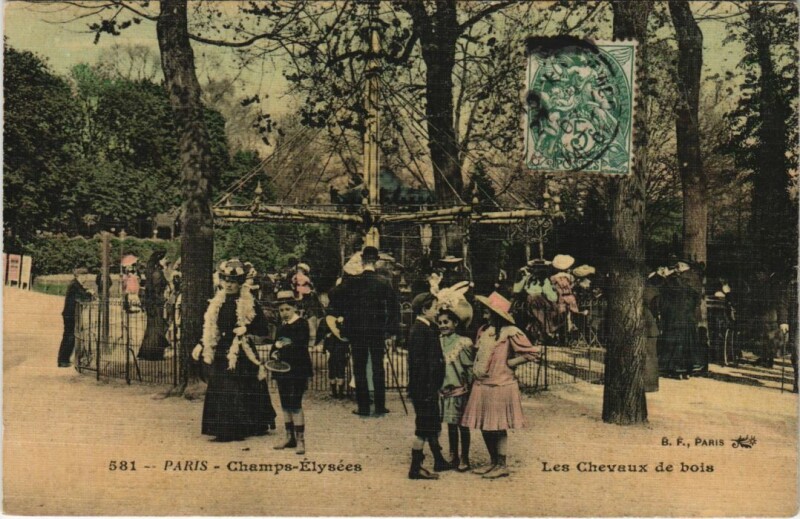 Carte postale ancienne Paris 8e Champs-Elysées